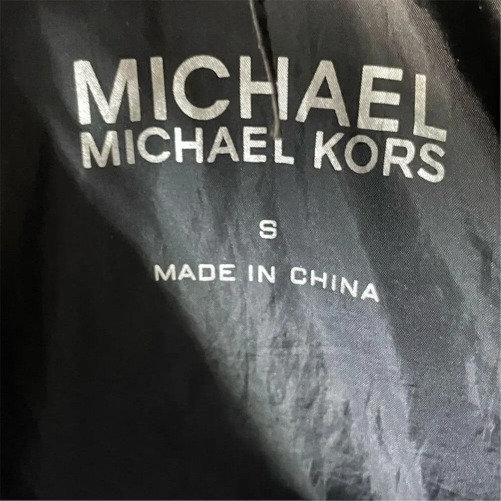 COPY - Michael Kors Women's Quilted Mixed Media Coat Black Size S Winter Casual